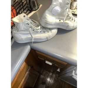 Converse Chuck Taylor All Star Platform Hi Top White Women's Size 8.5 Very Clean